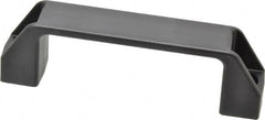 Elesa - 4.61" Center to Center, 1.02" Wide Handle, Black Matte Finish Plastic Pull Handle - 5.28" Long, 1.61" High - Exact Tooling