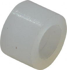 Electro Hardware - 0.116" ID x 3/16" OD, #4 Screw, Grade 101 Nylon Female Unthreaded Circuit Board Spacer - Round Body, Uncoated, 1/8" OAL - Exact Tooling
