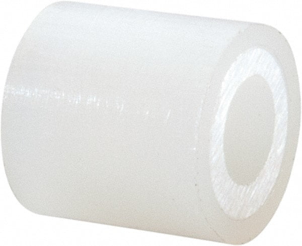 Electro Hardware - 0.089" ID x 3/16" OD, #2 Screw, Grade 101 Nylon Female Unthreaded Circuit Board Spacer - Round Body, Uncoated, 3/16" OAL - Exact Tooling