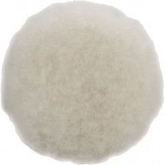 Dynabrade - 3" Diam Sheepskin Wool Bonnet Pad - Hook & Loop Attachment - Exact Tooling