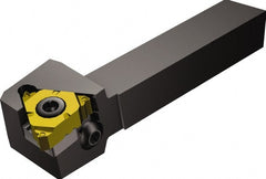 Sandvik Coromant - External Thread, Left Hand Cut, 5/8" Shank Width x 5/8" Shank Height Indexable Threading Toolholder - 5" OAL, 266.LG-16.. Insert Compatibility, 266R/LFA Toolholder, Series CoroThread 266 - Exact Tooling