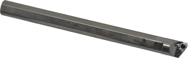 Hertel - 0.54" Min Bore Diam, 6" OAL, 1/2" Shank Diam, HBBQ Indexable Boring Bar - 2" Max Bore Depth, WPGT Insert, Screw Holding Method - Exact Tooling
