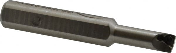 Hertel - 0.36" Min Bore Diam, 3" OAL, 1/2" Shank Diam, HBBF Indexable Boring Bar - 1" Max Bore Depth, TD.. Insert, Screw Holding Method - Exact Tooling