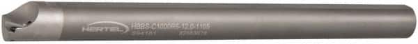 Hertel - 1.105" Min Bore Diam, 12" OAL, 1" Shank Diam, HBBS Indexable Boring Bar - 10" Max Bore Depth, TD.., TP.. Insert, Screw Holding Method - Exact Tooling