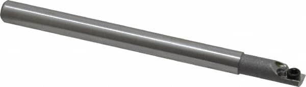 Hertel - 0.18" Min Bore Diam, 2-1/2" OAL, 3/16" Shank Diam, HBBC Indexable Boring Bar - 1/2" Max Bore Depth, CD.. Insert, Screw Holding Method - Exact Tooling