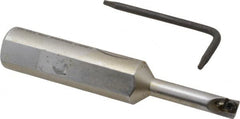 Hertel - 0.23" Min Bore Diam, 2-3/4" OAL, 1/2" Shank Diam, HBBC Indexable Boring Bar - 1" Max Bore Depth, CD.. Insert, Screw Holding Method - Exact Tooling