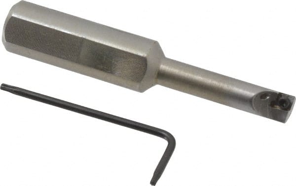 Hertel - 0.285" Min Bore Diam, 2-3/4" OAL, 1/2" Shank Diam, HBBC Indexable Boring Bar - 1-1/4" Max Bore Depth, CD.. Insert, Screw Holding Method - Exact Tooling