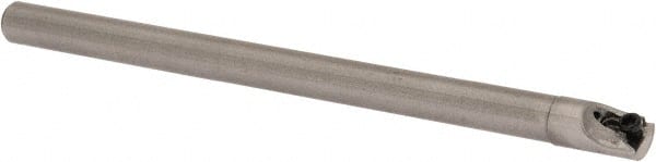 Hertel - 0.3" Min Bore Diam, 4" OAL, 1/4" Shank Diam, HBBF Indexable Boring Bar - 1" Max Bore Depth, TD.. Insert, Screw Holding Method - Exact Tooling