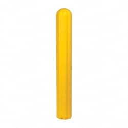 Eagle - 7-7/8" Wide x 7-7/8" Deep x 56" High, 6" Bumper Post Sleeve - Yellow, High Density Polyethylene, 8 Lb, Ribbed Surface - Exact Tooling