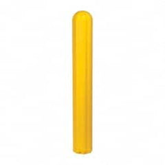 Eagle - 7-7/8" Wide x 7-7/8" Deep x 56" High, 6" Bumper Post Sleeve - Yellow, High Density Polyethylene, 8 Lb, Ribbed Surface - Exact Tooling