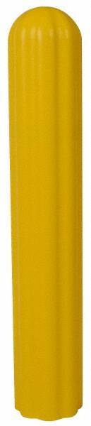 Eagle - 10" Deep x 57" High, 8" Bumper Post Sleeve - Yellow, High Density Polyethylene, 9 Lb, Ribbed Surface - Exact Tooling