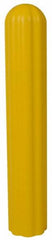 Eagle - 10" Deep x 57" High, 8" Bumper Post Sleeve - Yellow, High Density Polyethylene, 9 Lb, Ribbed Surface - Exact Tooling