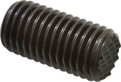 Fairlane - Serrated Tooth, 3/4-10, 5/16" Internal Hex, 1-1/2" Thread Length, Black Oxide Finish, Fully Threaded, Adjustable Positioning Gripper - Fine Tooth Grade - Exact Tooling