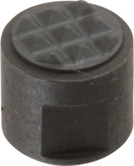 Fairlane - 10-32 Thread, 3/8" Diam, 3/8" High, Threaded, Extra Fine Tooth Grade Diamond Serration Tooth Pattern, Carbide Tipped, Round Positioning Gripper - 3/16" Flat Width, Uncoated - Exact Tooling