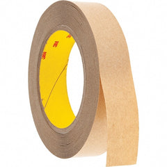 3M - 1" x 36 Yd Acrylic Adhesive Double Sided Tape - 4 mil Thick, Clear, Polyester Film Liner - Exact Tooling