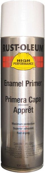 Rust-Oleum - 15 oz White Aerosol Primer - 14 Sq Ft Coverage, Interior/Exterior - Exact Tooling