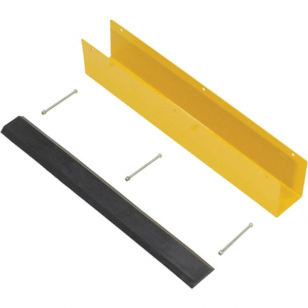 Vestil - 4-7/8" Long, Rubber Rack Guard - Yellow/Black - Exact Tooling
