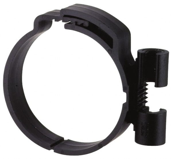 ZSI - 3/8" Rod, 2-1/8" Tube Diam, Cushion Clamp - Black, 150 Lb Capacity, Polyamide - Exact Tooling