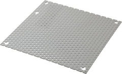 Cooper B-Line - 6-1/4" OAW x 6-1/4" OAH Powder Coat Finish Electrical Enclosure Perforated Panel - 8" x 8" Box, 16 Gauge Steel, Use with 884-1/886-1 - Exact Tooling
