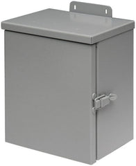 Cooper B-Line - Steel Junction Box Enclosure Hinge Flat Cover - NEMA 3R, 16" Wide x 16" High x 6" Deep, Rainproof - Exact Tooling