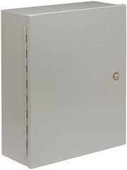 Cooper B-Line - Steel Standard Enclosure Hinge Flat Cover - NEMA 1, 12" Wide x 12" High x 6" Deep - Exact Tooling