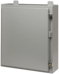 Cooper B-Line - Steel Standard Enclosure Hinge Flat Cover - NEMA 12, 13, 24" Wide x 24" High x 12" Deep - Exact Tooling