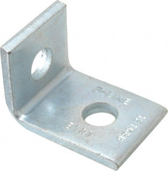 Cooper B-Line - Zinc Plated Carbon Steel 90° Strut Fitting - 1/2" Bolt, 2 Holes, Used with Cooper B Line Channel & Strut (All Sizes Except B62 & B72) - Exact Tooling