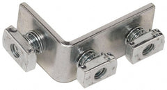 Cooper B-Line - Zinc Plated Carbon Steel 90° Preassembled Strut Fitting - 1/2" Bolt, 3 Holes, Used with Cooper B Line Channel & Strut (All Sizes Except B62 & B72) - Exact Tooling