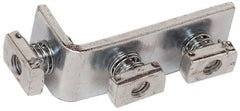 Cooper B-Line - Zinc Plated Carbon Steel 90° Preassembled Strut Fitting - 1/2" Bolt, 3 Holes, Used with Cooper B Line Channel & Strut (All Sizes Except B62 & B72) - Exact Tooling