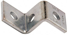 Cooper B-Line - Zinc Plated Carbon Steel Z Strut Fitting - 1/2" Bolt, 3 Holes, Used with Cooper B Line Channel & Strut (All Sizes Except B62 & B72) - Exact Tooling