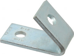 Cooper B-Line - Zinc Plated Carbon Steel 45° Closed Angle Strut Fitting - 1/2" Bolt, 2 Holes, Used with Cooper B Line Channel & Strut (All Sizes Except B62 & B72) - Exact Tooling