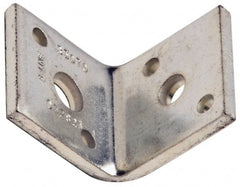 Cooper B-Line - 1/2 or 3/8" Rod, Zinc Plated Carbon Steel Reversible Angle Clip Reversible Angle Strut Clip - 500 Lb Capacity, 2 Holes, Used with Rod To Beam Or Wall Bracket - Exact Tooling