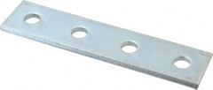 Cooper B-Line - Zinc Plated Carbon Steel Flat Splice Strut Fitting - 1/2" Bolt, 4 Holes, Used with Cooper B Line Channel & Strut (All Sizes Except B62 & B72) - Exact Tooling