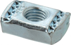Cooper B-Line - 1/2" Rod, Zinc Plated Carbon Steel Channel Strut Nut with O Spring - 2000 Lb Capacity, 1/2" Bolt, 1 Hole, Used with Cooper B Line B11, B12, B22, B24, B26 & B32 Channel & Strut - Exact Tooling