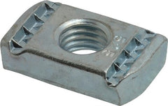 Cooper B-Line - 1/2" Rod, Zinc Plated Carbon Steel Spring Channel Strut Nut with O Spring - 2000 Lb Capacity, 1/2" Bolt, 1 Hole, Used with Cooper B Line B42, B52, B54 & B56 Channel & Strut - Exact Tooling