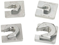 Cooper B-Line - 1/4" Rod, Zinc Plated Carbon Steel Slip On Square Washer, Lock Strut Nut - 240 Lb Capacity, 1/4-20" Bolt, 1 Hole, Used with Cooper B Line Channel & Strut (All Sizes Except B62 & B72) - Exact Tooling