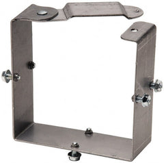 Cooper B-Line - 4 Inch Long x 4 Inch High, Rectangular Raceway Connector Coupling - Gray, For Use with Lay In Wireways, Type 1 Hinge Cover Wireway - Exact Tooling