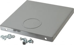 Cooper B-Line - 6 Inch Wide x 6 Inch High, Rectangular Raceway Fitting - Gray, For Use with Lay In Wireways, Type 1 Screw Cover Wireway - Exact Tooling