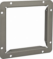 Cooper B-Line - 6 Inch Wide x 6 Inch High, Rectangular Raceway Flange - Gray, For Use with Lay In Wireways, Type 1 Screw Cover Wireway - Exact Tooling