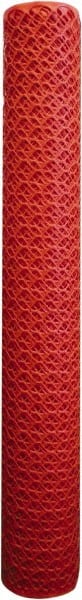 Tenax - 50' Long x 4' High, Orange Temporary Warning Barrier Fence - 1-1/2" x 1-1/2" Mesh - Exact Tooling