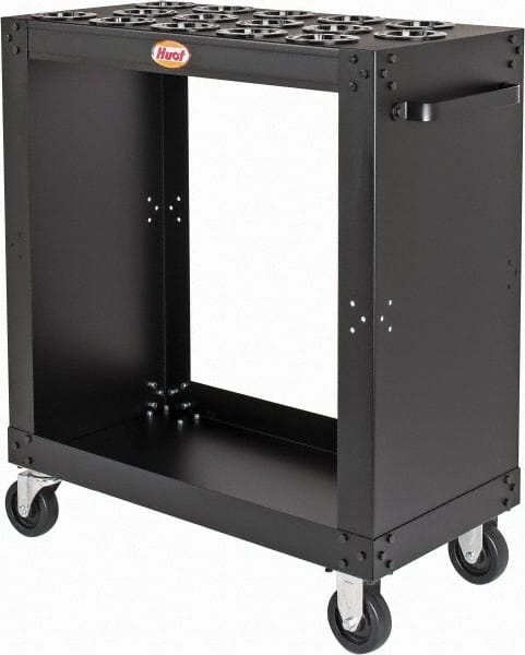 Huot - 15 Tool Capacity, 50 Taper Size SpeedyScoot CNC Tool Cart - Exact Tooling
