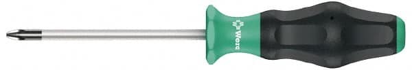 Wera - #3 Point, 6" Blade Length, Pozidriv Screwdriver - Exact Tooling