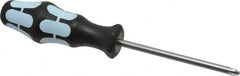Wera - #2, 8-1/4" OAL, Standard Phillips Screwdriver - 4" Blade Length, Round Shank, Ergonomic Handle - Exact Tooling