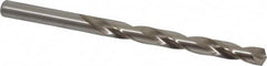 Cleveland - Letter K 135° High Speed Steel Jobber Drill - Bright Finish, Right Hand Cut, Spiral Flute, Straight Shank, 4-1/4" OAL, Split Point - Exact Tooling