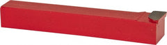 Interstate - 1/2 x 1/2" Shank, Offset End Cutting Single Point Tool Bit - FR-8, Grade C2 - Exact Tooling