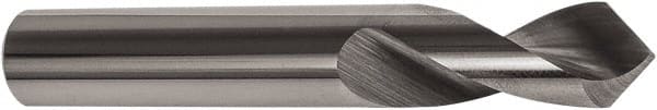 Precision Twist Drill - 5/16" Body Diam, 90°, 2-1/2" OAL, Solid Carbide Spotting Drill - Exact Tooling