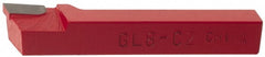 Interstate - 1 x 1" Shank, Offset Side Cutting Single Point Tool Bit - GL-16, Grade C2 - Exact Tooling