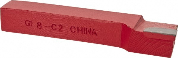 Interstate - 1/2 x 1/2" Shank, Offset Side Cutting Single Point Tool Bit - GL-8, Grade C2 - Exact Tooling
