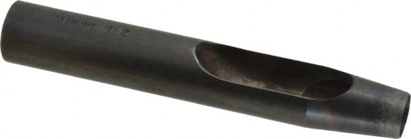 Made in USA - 1/2" Hollow Punch - 5" OAL, Steel - Exact Tooling