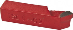 Interstate - 3/8 x 3/8" Shank, Square Shank Boring Single Point Tool Bit - TSE-6, Grade C2 - Exact Tooling